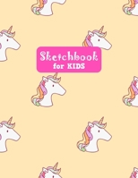 Sketchbook for Kids: Pretty Unicorn Large Sketch Book for Sketching, Drawing, Creative Doodling Notepad and Activity Book - Birthday and Christmas ... Teens and Women - Nathalie Modern Press # 030 1655718371 Book Cover