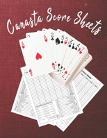 Canasta score sheets - Score Keeping notebook.: Scoring Pad record Keeper easy to keep track of scores gift 167007742X Book Cover
