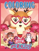 Coloring Book for Kids: Animal Character Coloring Book For Kids B08RRDTDBS Book Cover