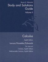 Calculus: Student Study And Solutions Guide Vol. 2 0618527923 Book Cover