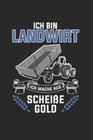 Landwirt Notizbuch: Landwirt Aus Schei�e Gold Zugmaschine als Geschenkidee als Planer Tagebuch Notizheft oder Notizblock 6x9 DIN A5 120 Seiten Blank 1677419229 Book Cover