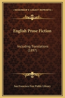 English Prose Fiction, Including Translations 1120616565 Book Cover
