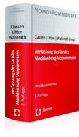 Verfassung Des Landes Mecklenburg-Vorpommern: Handkommentar 3848705613 Book Cover