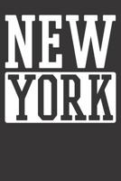 Notebook 6x9 120 Pages: College Ruled New York New Yorker American 1081841338 Book Cover