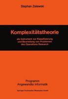 Komplexitatstheorie: ALS Instrument Zur Klassifizierung Und Beurteilung Von Problemen Des Operations Research 3528036087 Book Cover