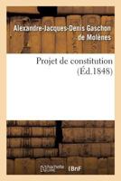 Projet de constitution 2019297736 Book Cover