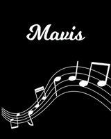 Mavis: Sheet Music Note Manuscript Notebook Paper - Personalized Custom First Name Initial M - Musician Composer Instrument Composition Book - 12 Staves a Page Staff Line Notepad Notation Guide - Crea 1704056810 Book Cover