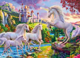 Unicorn Castle Puzzle: 1000 Piece 1682348687 Book Cover