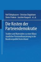 Die Kosten der Parteiendemokratie 3531128310 Book Cover