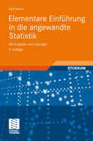 Elementare Einführung in Die Angewandte Statistik: Mit Aufgaben Und Lösungen 3834812293 Book Cover