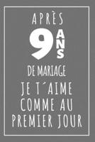 Noces De Faïence, Carnet De Notes: Idée Cadeau Original Et Utile Pour Célébrer 9 Ans De Mariage, Pour Elle Ou Pour Lui (French Edition) 1688866671 Book Cover
