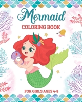 Mermaid Coloring Book for Girls Ages 4-8: 49 Cute and Easy Images to Color for Kids B0CTJ482GC Book Cover