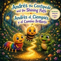 ANDRÉS THE CENTIPEDE AND THE SHINING PATH - ANDRÉS EL CIEMPIÉS Y EL CAMINO BRILLANTE: A Calming Bilingual Bedtime Story About Friendship, Courage and Sharing Light B0H2DGFY9Z Book Cover
