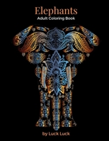 Elephants: Adult Coloring Book 1088258263 Book Cover