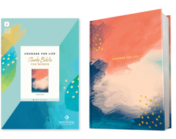 NLT Courage For Life Study Bible for Women, Filament Enabled (Hardcover, Red Letter) B0GQNWG65Z Book Cover