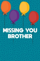 Missing You Brother: Guided Grief Prompts Journal Memory Book For Grieving And Processing The Death Of An Older Or Younger Brother Workbook Colorful Balloons Pattern Design Soft Cover 1081720298 Book Cover