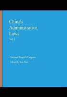 China's Administrative Laws (Vol. I) 1461178991 Book Cover
