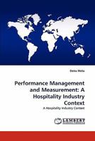 Performance Management and Measurement: A Hospitality Industry Context 3844317074 Book Cover