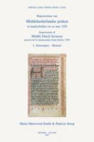 Repertorium of Middle Dutch Sermons Preserved in Manuscripts from Before 1550 / Repertorium Van Middelnederlandse Preken in Handschriften Tot En Met 1 9042912561 Book Cover