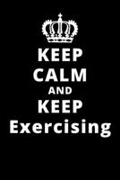 Keep Calm And Keep Listening to Music: 6x9 120 Pages Journal 1661705766 Book Cover