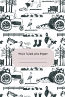 Farm Landscape Theme Art Wide Ruled Line Paper 1652929320 Book Cover