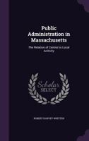 Public Administration in Massachusetts 1240002432 Book Cover