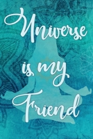 Universe Is My Friend: Dot Grid Journal 6x9 – Reiki Master Notebook I Meaningful Gift for Every Spiritual Teacher, Meditation Instructor and Japanese Chakra Healing Practitioner 1696442850 Book Cover