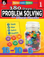 180 Days of Problem Solving for First Grade (Grade 1): Practice, Assess, Diagnose 1425816134 Book Cover