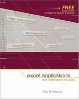 Excel Applications for Corporate Finance 0072980729 Book Cover