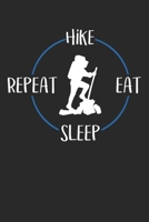 Hike Eat Sleep Repeat: Terminplaner A5 mit Wochenkalender & Monatsplaner 2020 - Geschenk f�r Wanderer und Bergsteiger 1707212066 Book Cover
