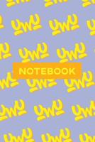 Notebook: Uwu Cuteness Overload Yellow Orange Typography Meme 1091325170 Book Cover