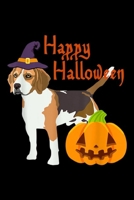 Happy Halloween: Happy Halloween Beagle Witch Fall Pumpkin Journal/Notebook Blank Lined Ruled 6x9 100 Pages 1695403525 Book Cover