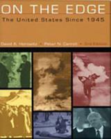 On the Edge: New History of 20th Century America 0534571867 Book Cover
