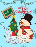 Merry Christmas ABC: Cute Santa ABC Tracing Pen Control Practice Book/ABC Line tracing letters Learn Alphabet/X-Mas Theme Alphabet writing ... Preschool, Homeschool, kindergarten Gift! B08MHPM3M5 Book Cover