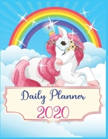 Daily Planner 2020: Daily Planner 2020 For Unicorn Lovers - daily planner with to do list for organization - daily planner with hourly schedule - daily planner 2020 each day full page - daily planner 1677959177 Book Cover