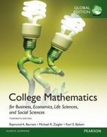 College Mathematics for Business, Economics, Life Sciences and Social Sciences, Global Edition 1292057661 Book Cover