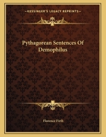 Pythagorean Sentences Of Demophilus 1163020257 Book Cover