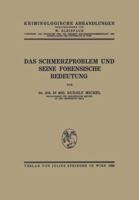 Das Schmerzproblem Und Seine Forensische Bedeutung 3709196841 Book Cover