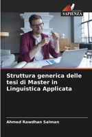 Struttura generica delle tesi di Master in Linguistica Applicata 6207611241 Book Cover