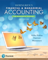 Horngren's Financial & Managerial Accounting, the Managerial Chapters 013385129X Book Cover