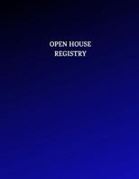 Open House Registry: Guest and Visitors Sign in Book (Black/Blue) 1791648002 Book Cover