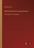 Mittelhochdeutsches Handworterbuch 1272734889 Book Cover