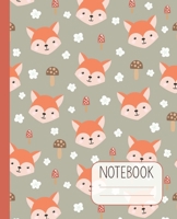 Notebook: Lined Notebook for Kids and Adults with Cute Fox Design 1710713593 Book Cover