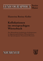 Collocations in Two-language Dictionaries 3484391243 Book Cover