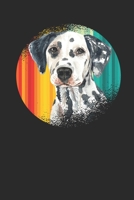 Dalmatian Retro Sun: Dalmatians Notebook, Blank Lined (6 x 9 - 120 pages) Animal Themed Notebook for Daily Journal, Diary, and Gift 1699206872 Book Cover