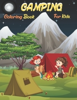 Camping Coloring Book For Kids: camping Coloring Book for Boys and Girls for kids B09BGG7KDN Book Cover