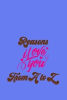 Reasons I Love You from A to Z: Fill in 20 reasons why you love someone to give as a personalised gift B084DGQKK9 Book Cover