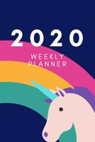 2020 Weekly Planner: 6 X 9 Pocket Planner; Unicorn Planner; Unicorn Journal; Unicorn Gifts for Girls; Gifts for Women; Gifts for Girls; Gifts for Teens: Organize Your Ideas. Boost Your Productivity. P 1673364829 Book Cover