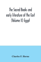 Egypt (Sacred Books and Early Literature of the East, Vol. 2) (Sacred Books & Early Literature of the East) 9354035841 Book Cover