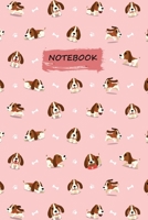 Notebook: Cartoon Basset Hound Character Blank Lined Journal To Write In For Notes, Ideas, Diary, To-Do Lists, Notepad - Basset Hound Gifts For Basset Hound Lovers And Basset Hound Owners - Best Gifts 167632139X Book Cover